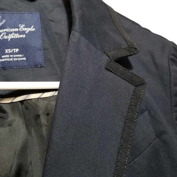 American Eagle XS  Navy Blue Blazer Ladies Jacket/Coat - Picture 10 of 11